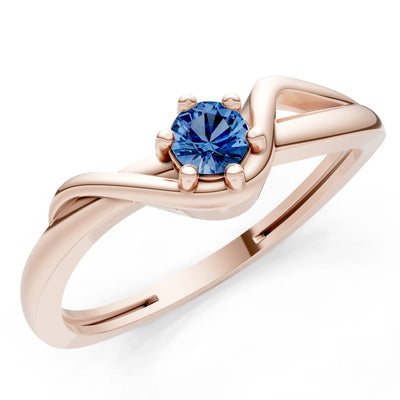 Dainty Sculpted Wave Ring