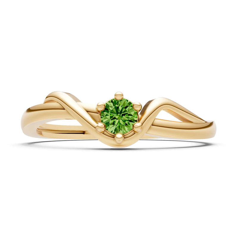 Dainty Sculpted Wave Ring