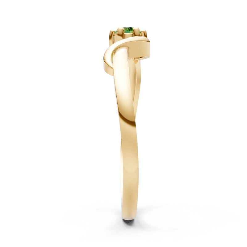 Dainty Sculpted Wave Ring