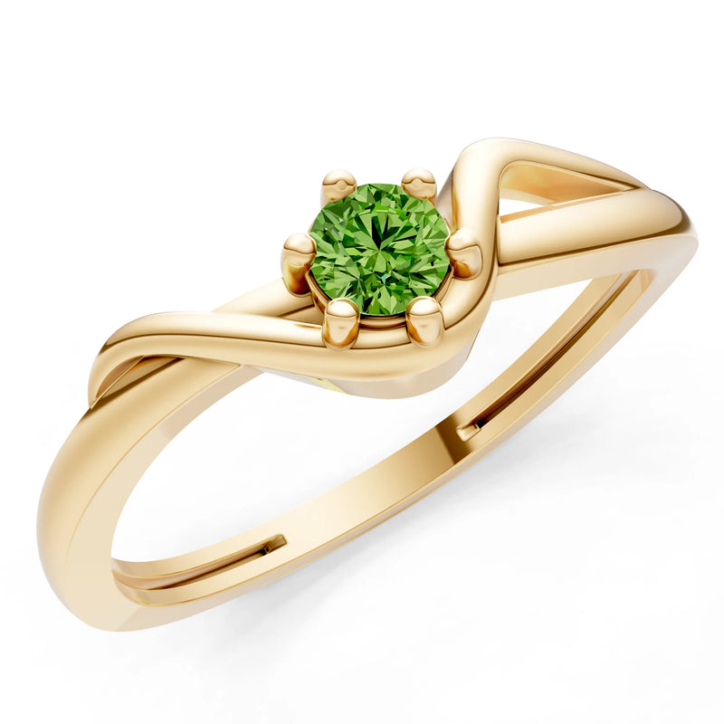 Dainty Sculpted Wave Ring