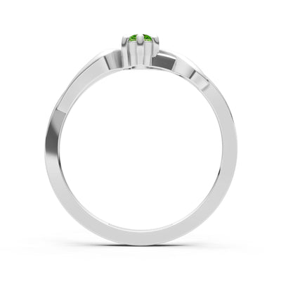 Dainty Sculpted Wave Ring