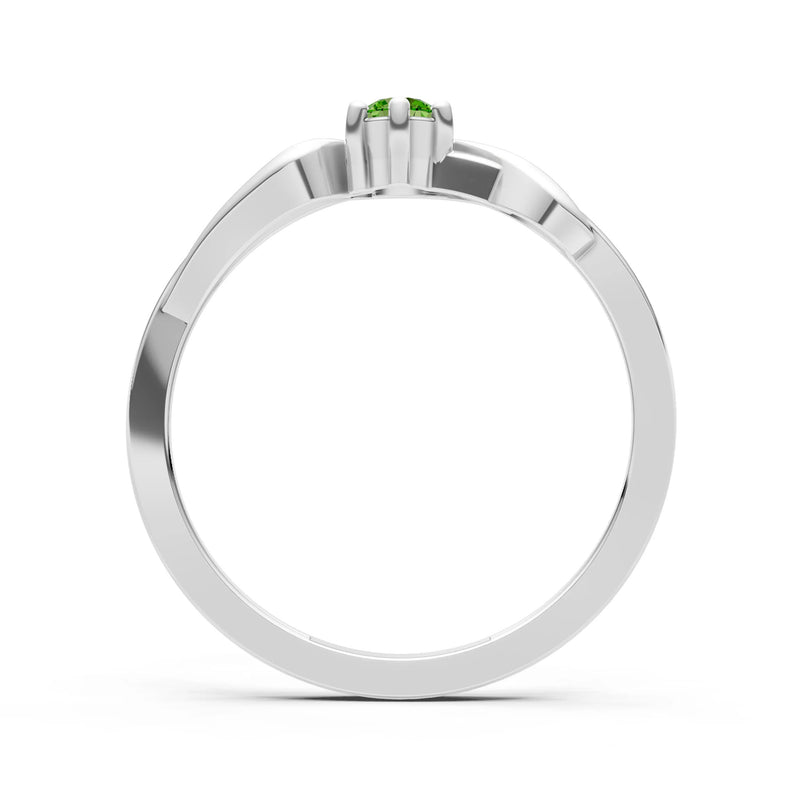 Dainty Sculpted Wave Ring