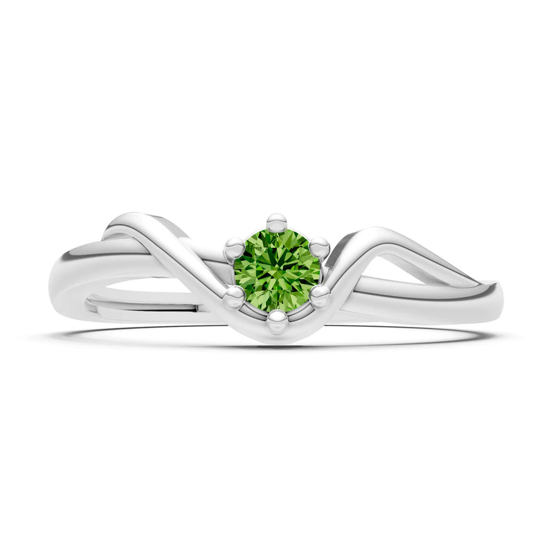 Dainty Sculpted Wave Ring