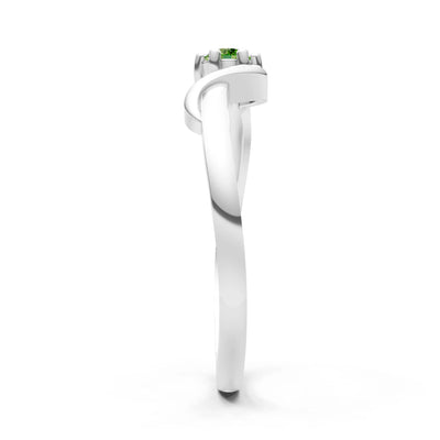 Dainty Sculpted Wave Ring