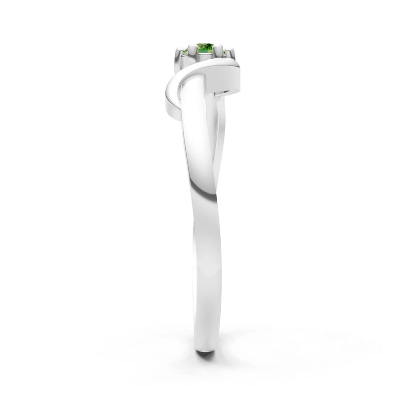 Dainty Sculpted Wave Ring