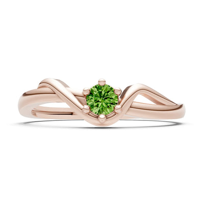 Dainty Sculpted Wave Ring