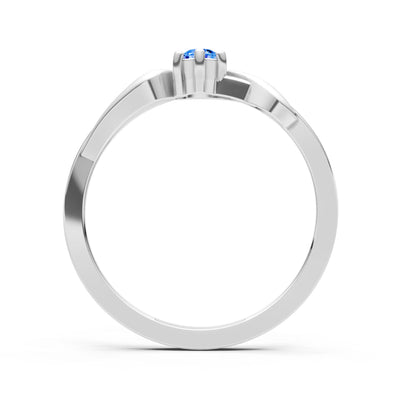 Dainty Sculpted Wave Ring