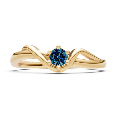 Dainty Sculpted Wave Ring