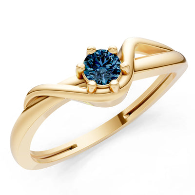 Dainty Sculpted Wave Ring