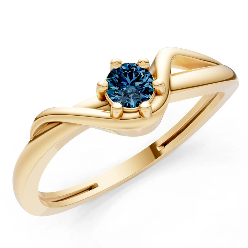 Dainty Sculpted Wave Ring