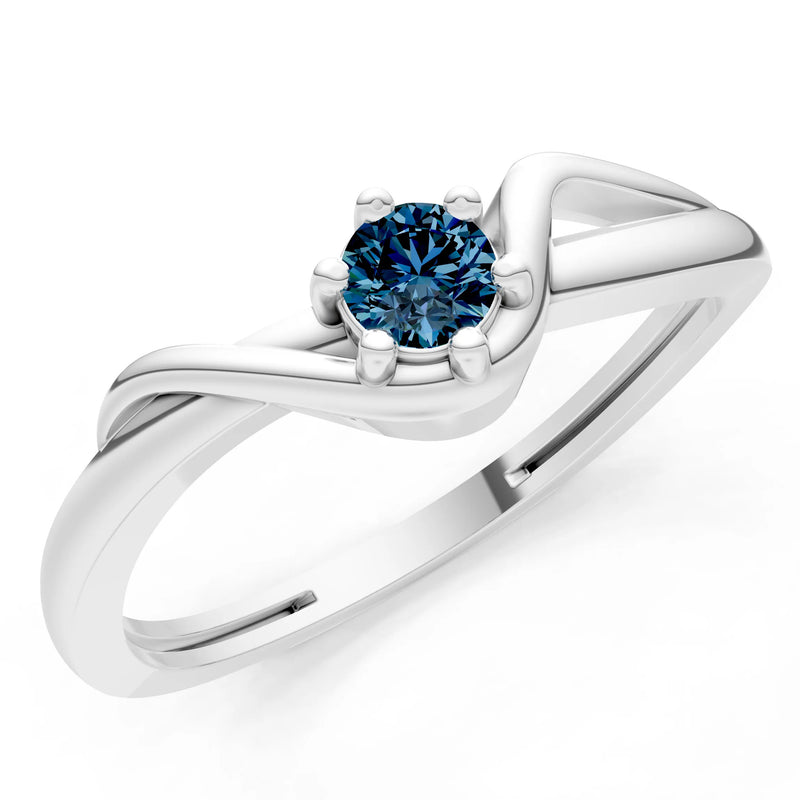 Dainty Sculpted Wave Ring