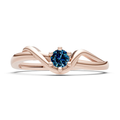 Dainty Sculpted Wave Ring