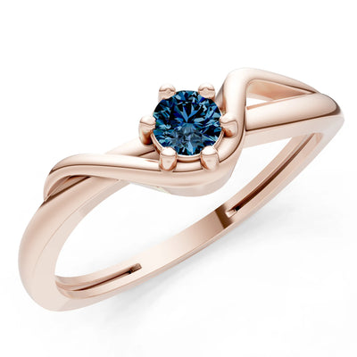 Dainty Sculpted Wave Ring