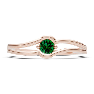Dainty Bypass Embrace Ring