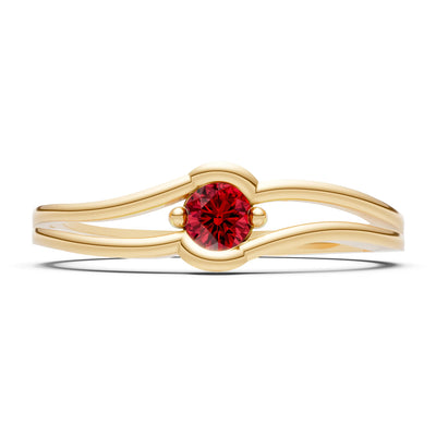 Dainty Bypass Embrace Ring