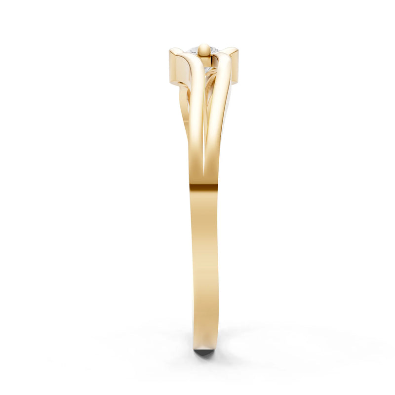 Dainty Bypass Embrace Ring