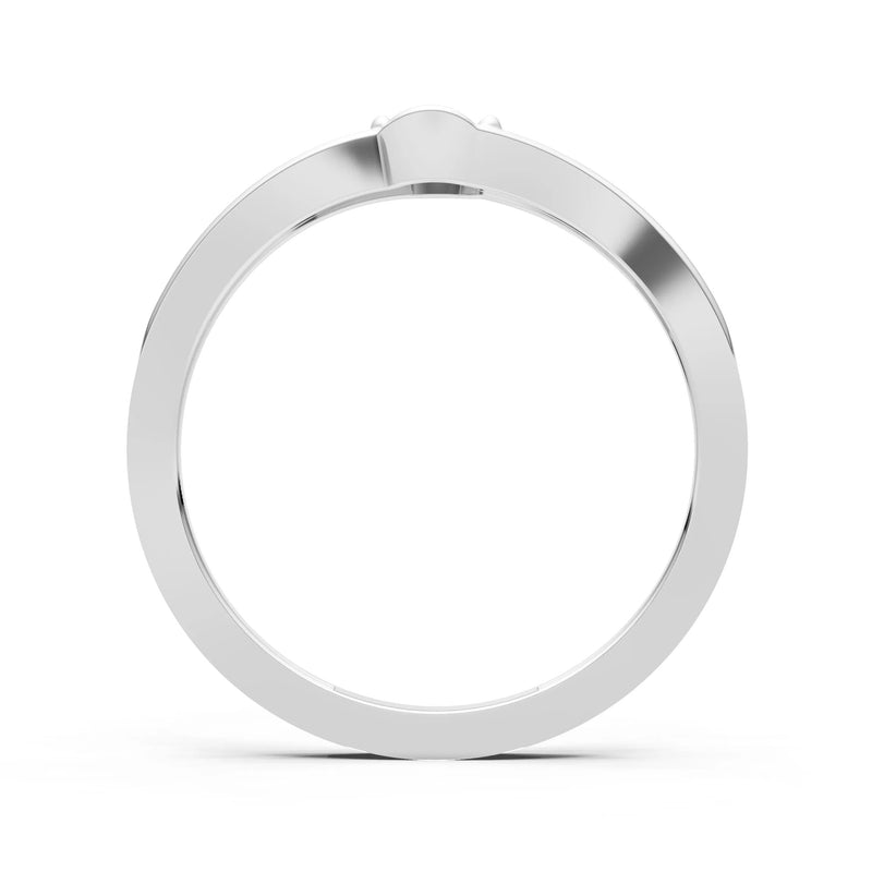 Diamond Dainty Bypass Embrace Ring