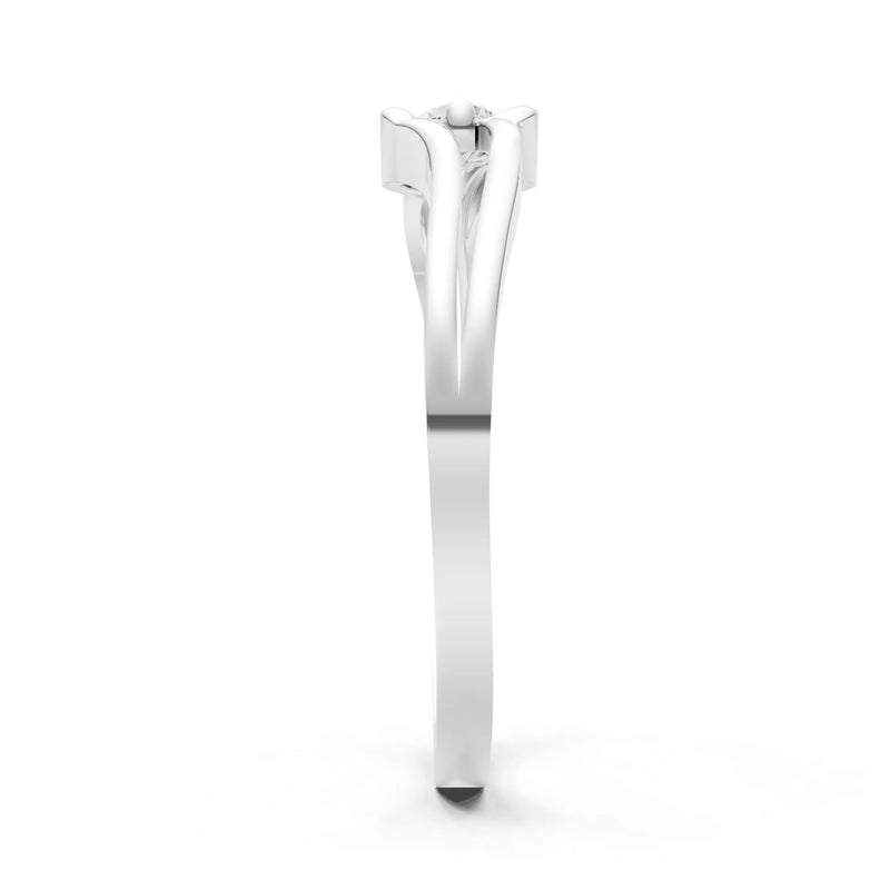 Diamond Dainty Bypass Embrace Ring