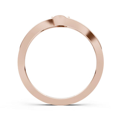 Diamond Dainty Bypass Embrace Ring