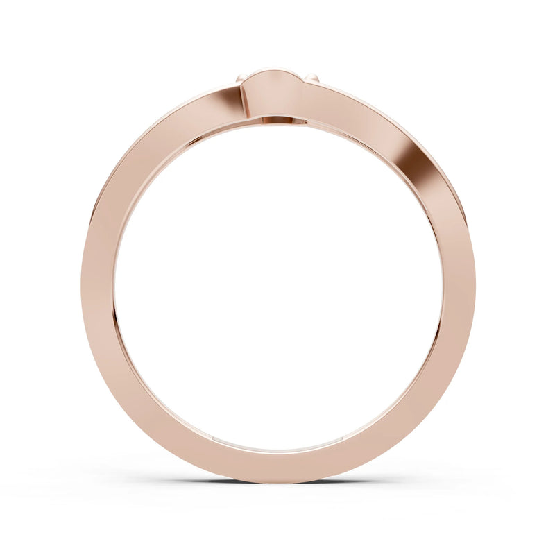 Diamond Dainty Bypass Embrace Ring