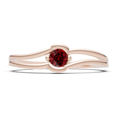 Dainty Bypass Embrace Ring