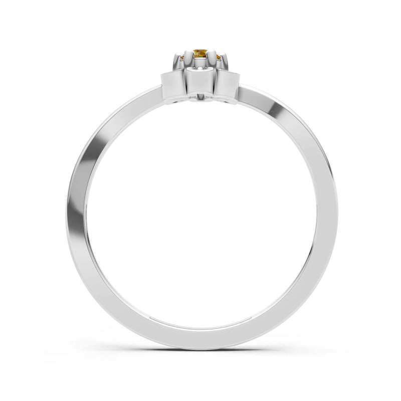 Dainty Floral Cluster Accent Ring