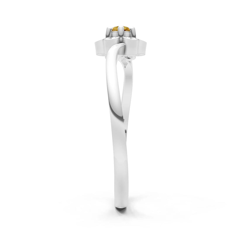 Dainty Floral Cluster Accent Ring
