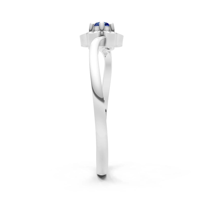 Dainty Floral Cluster Accent Ring