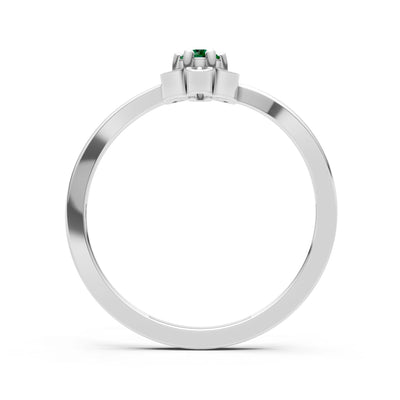 Dainty Floral Cluster Accent Ring