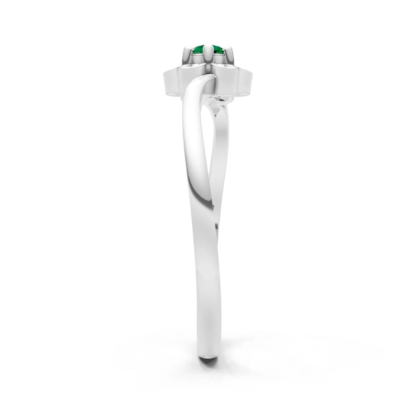 Dainty Floral Cluster Accent Ring