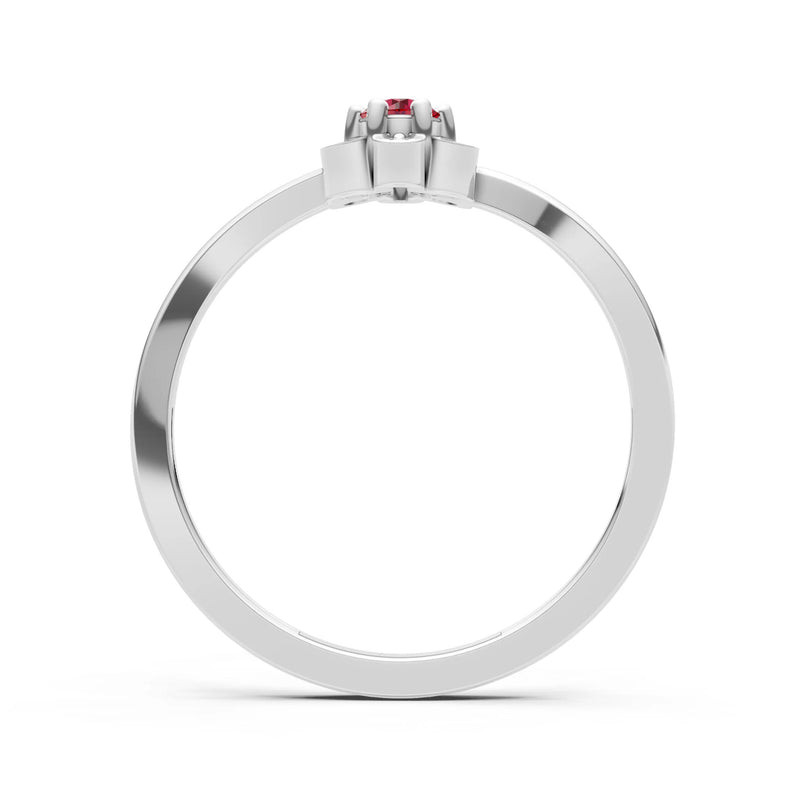 Dainty Floral Cluster Accent Ring