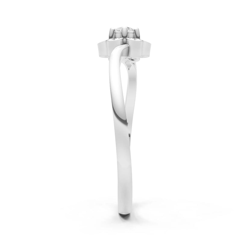 Dainty Floral Cluster Accent Ring