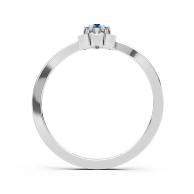 Dainty Floral Cluster Accent Ring