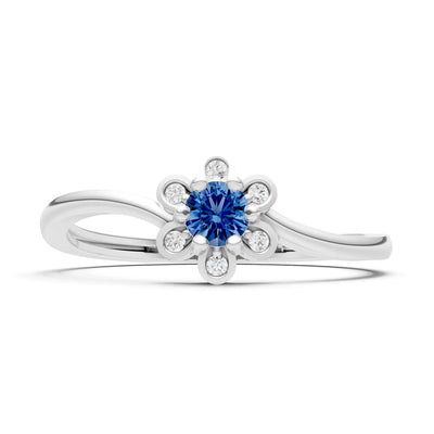 Dainty Floral Cluster Accent Ring