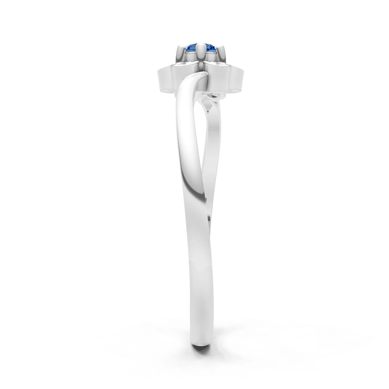 Dainty Floral Cluster Accent Ring
