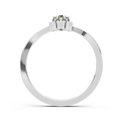 Dainty Floral Cluster Accent Ring