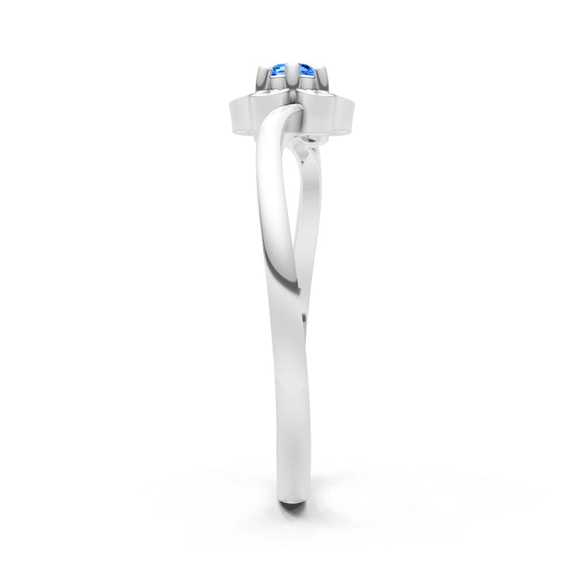 Dainty Floral Cluster Accent Ring