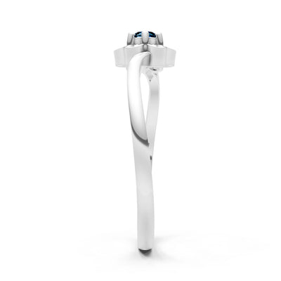 Dainty Floral Cluster Accent Ring