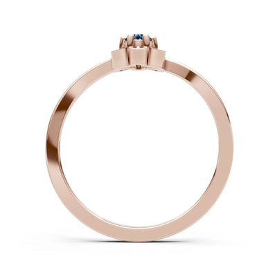 Dainty Floral Cluster Accent Ring