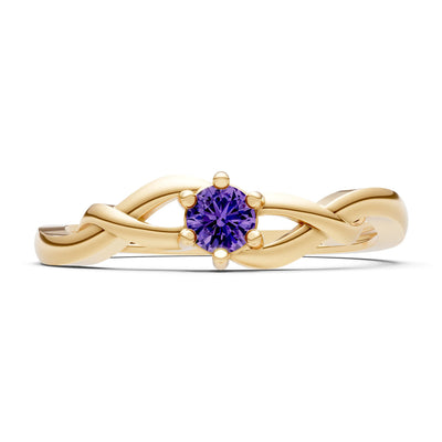 Dainty Celtic-Inspired Interwoven Ring