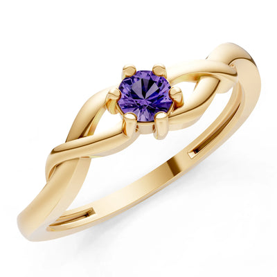 Dainty Celtic-Inspired Interwoven Ring