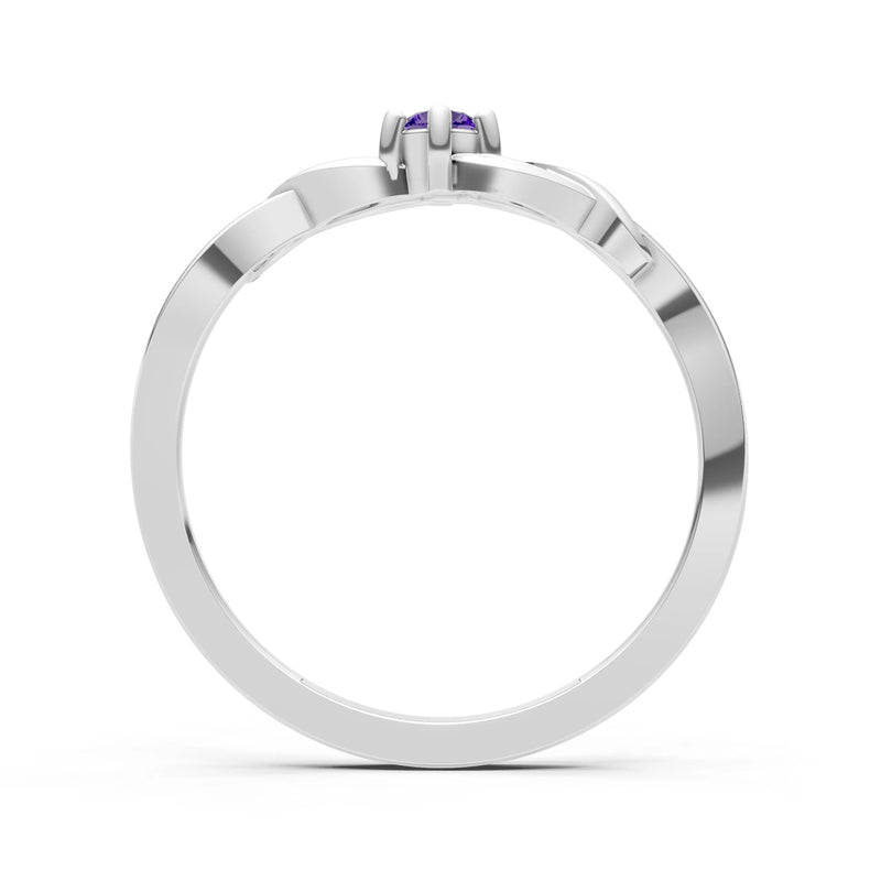 Dainty Celtic-Inspired Interwoven Ring
