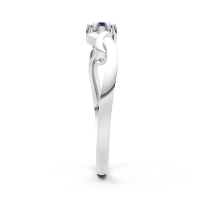 Dainty Celtic-Inspired Interwoven Ring