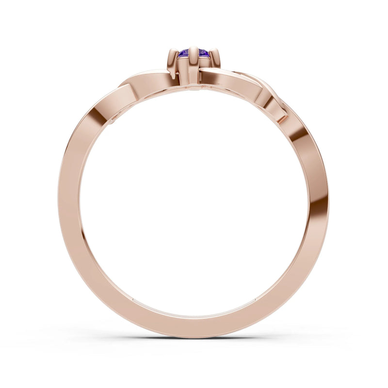 Dainty Celtic-Inspired Interwoven Ring