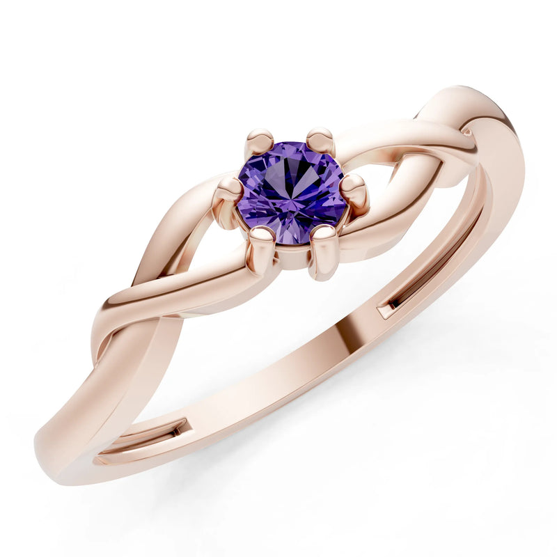Dainty Celtic-Inspired Interwoven Ring