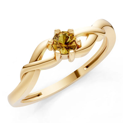 Dainty Celtic-Inspired Interwoven Ring