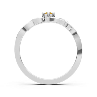Dainty Celtic-Inspired Interwoven Ring