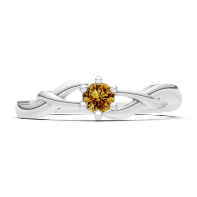 Dainty Celtic-Inspired Interwoven Ring
