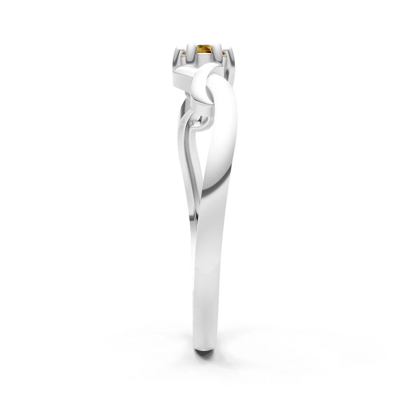 Dainty Celtic-Inspired Interwoven Ring
