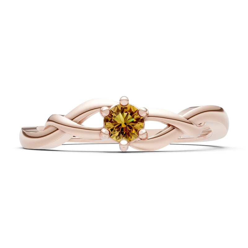 Dainty Celtic-Inspired Interwoven Ring